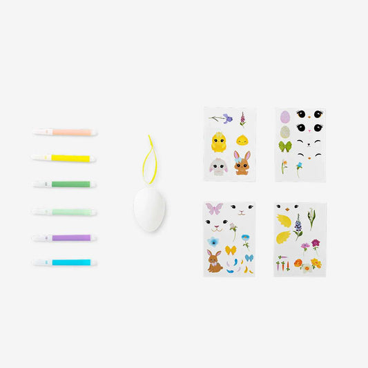 Diy Easter Egg Decoration Kit W. Rub On