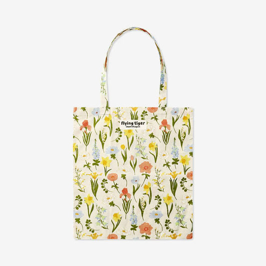 Tote Bag Flower Stems