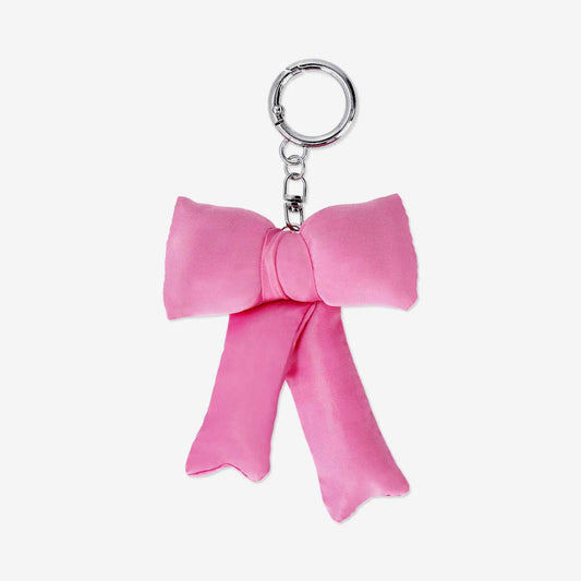 Keyring Puffy Bow Pink