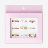 Set Of Rings 9Pcs Gold