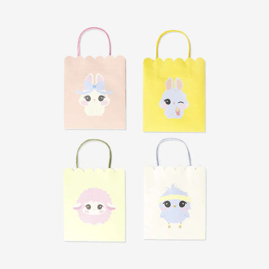 Gift Bags Scalloped Edges Set Of 4 18 X