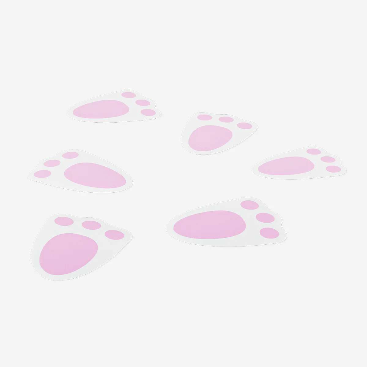 Floor Deco Vinyl Stickers Rabbit Footpri