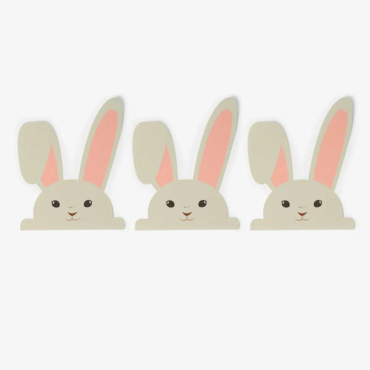 Window Vinyl Stickers Rabbits And Flower