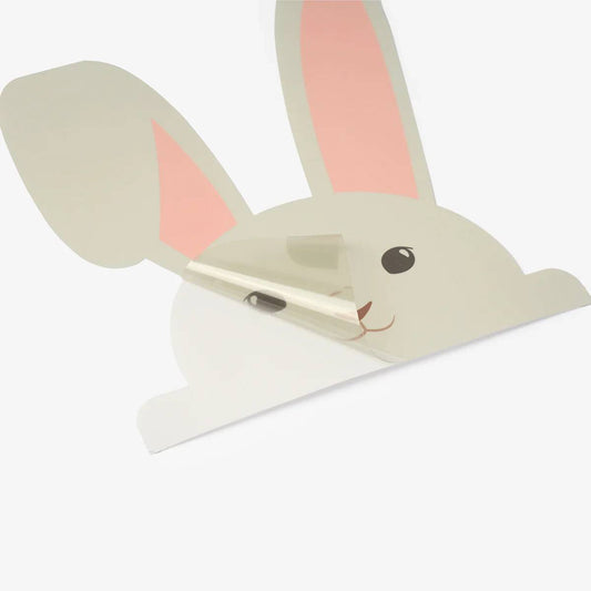 Window Vinyl Stickers Rabbits And Flower