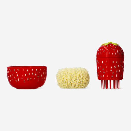 Small Cleaning Brush For Dishes Strawber