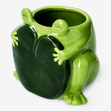 Flowerpot Ceramic As Frog