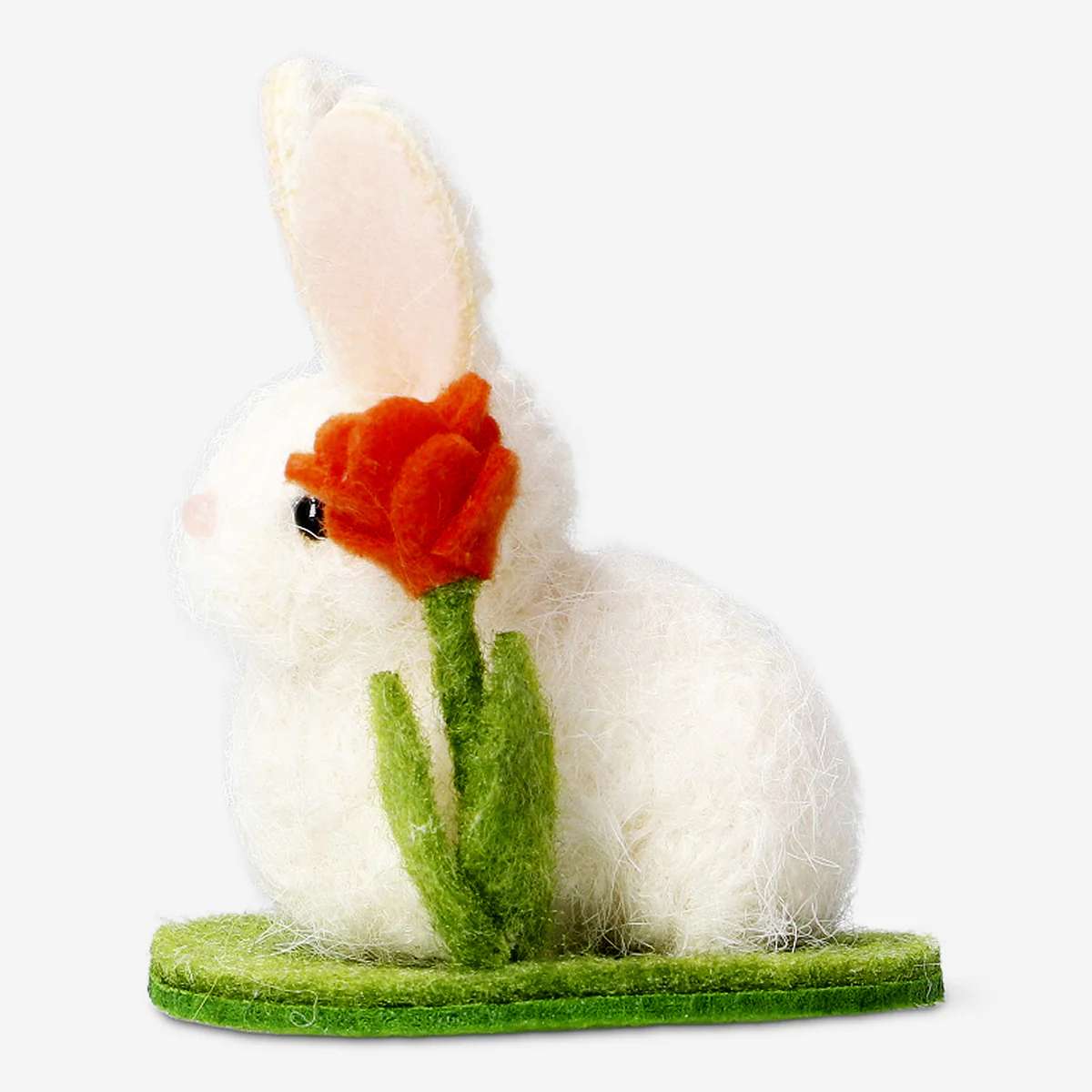 Bunny Easter Felt White Small