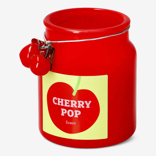 Candle Scent In Milky Glass W Charm N L