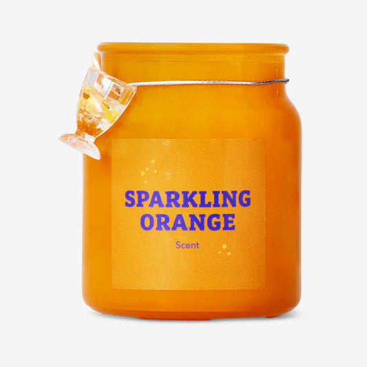 Candle Scent In Milky Glass W Charm N L