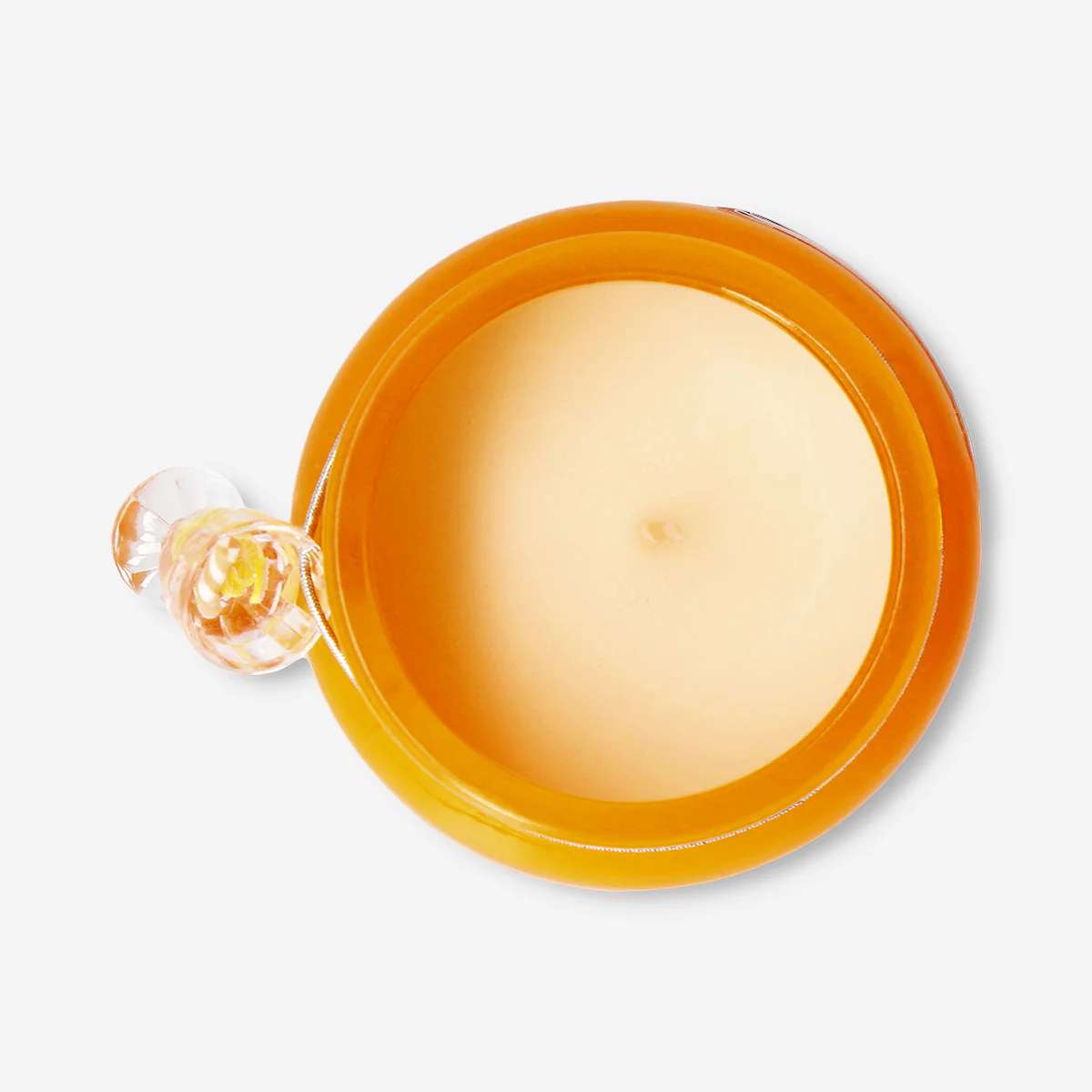 Candle Scent In Milky Glass W Charm N L