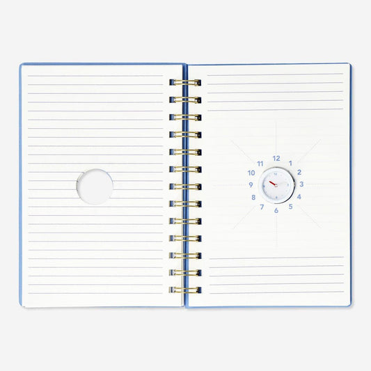 Notebook with Clock