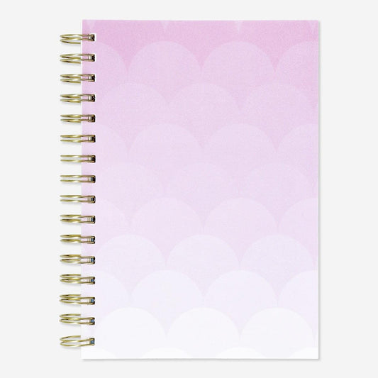 Notebook A5 Text Subject Tab Pnk Scallop