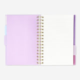 Notebook A5 Text Subject Tab Pnk Scallop