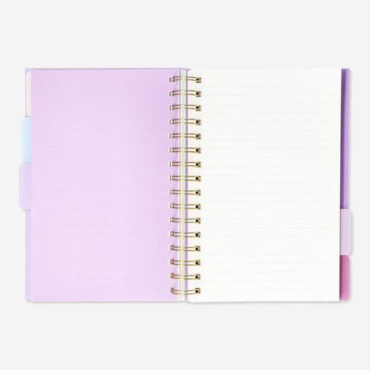 Notebook A5 Text Subject Tab Pnk Scallop