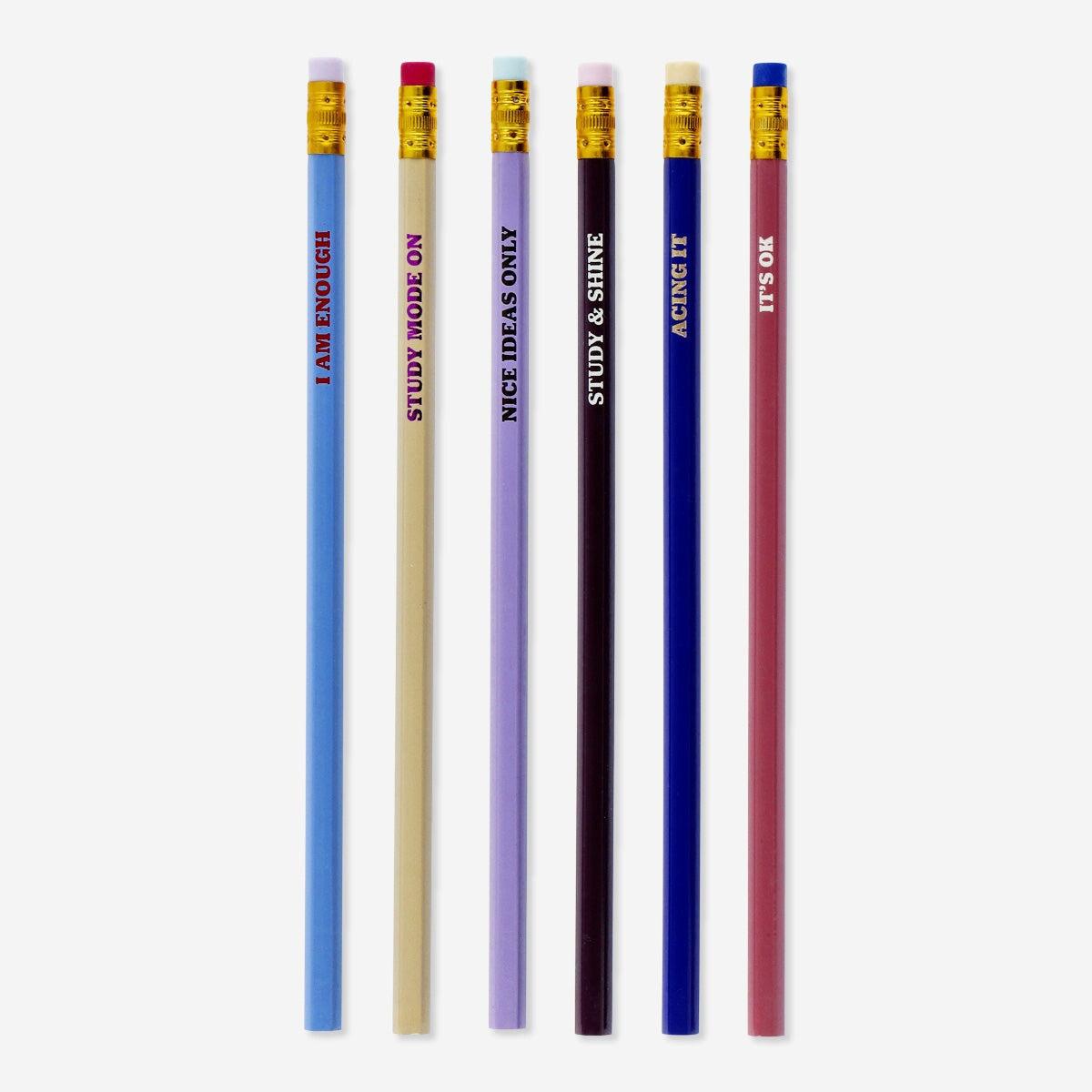 Pencils with Statements 6 Pcs