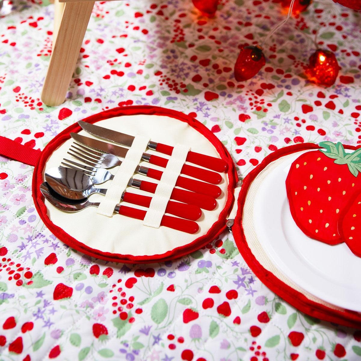 Picnic Set Plates And Cutlery For 2 Pers