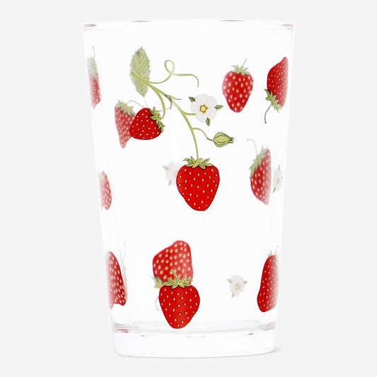 Glass Drinking 220Ml Strawberry