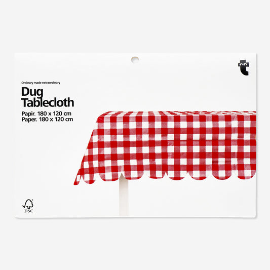 Tablecloth Picnic Check Paper 120X180Cm