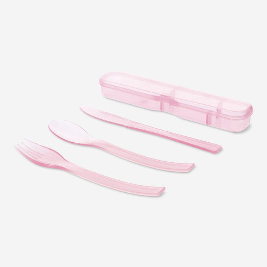 Cutlery Set Knife/Fork/Spoon Pink