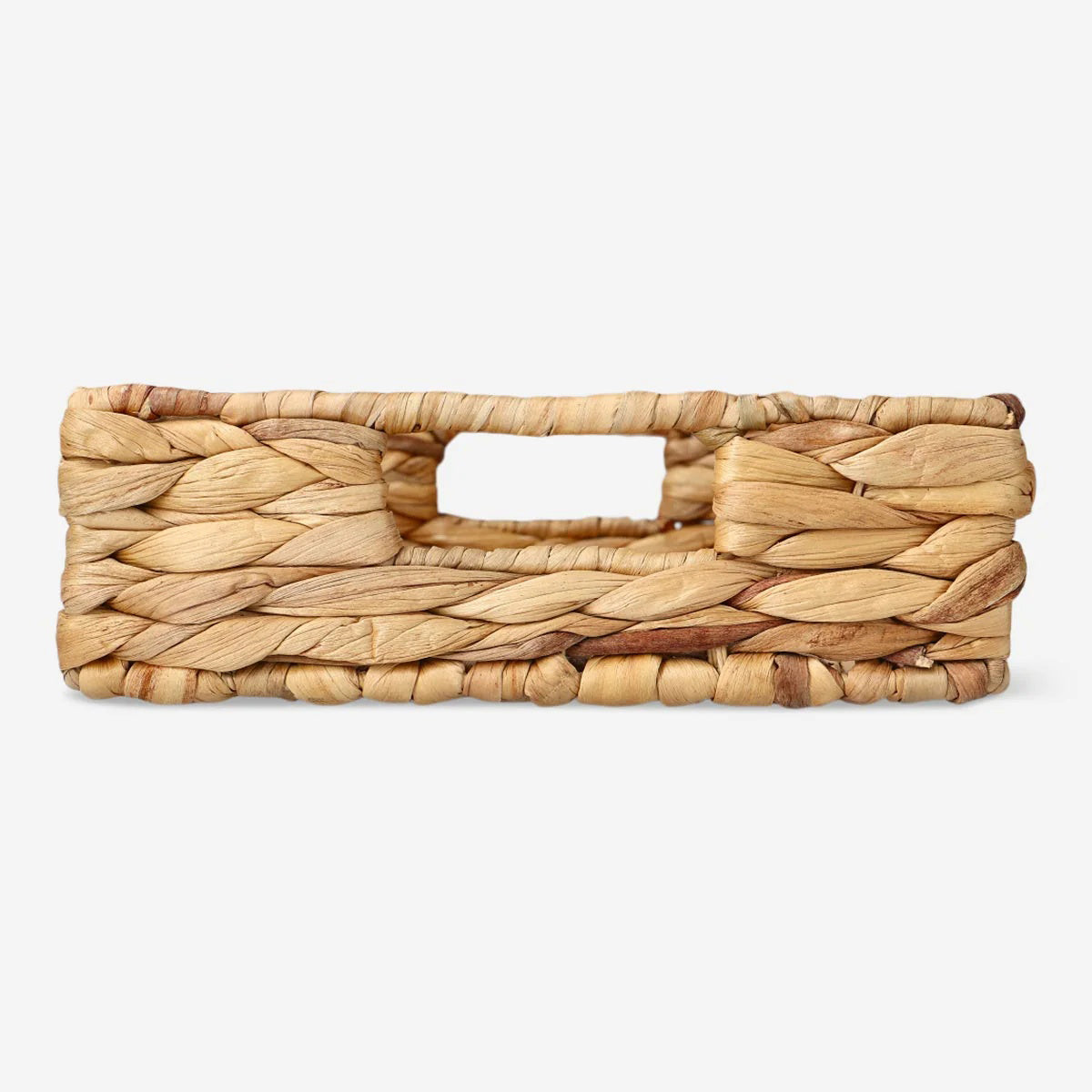 Tray W Handles Water Hyacinth 33.5X24.5X8Cm