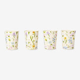 Cup Pp Floral Spring Print 4 Pcs