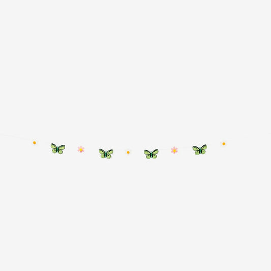 Garland Felt Small Flowers And Butterfly 3 M