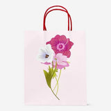 Gift Bag Paper Embossed Spring Floral Print 19X23 Cm
