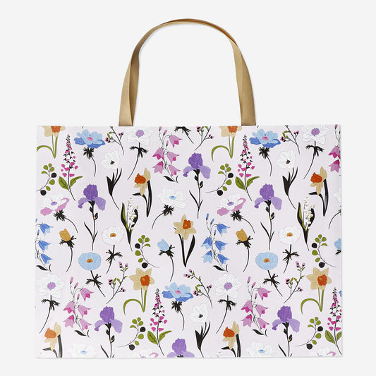 Gift Bag Paper Floral Spring Print 33X25 Cm
