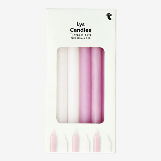 Candle Dinner H: 15Cm Dia 1,2Cm 6 Pcs