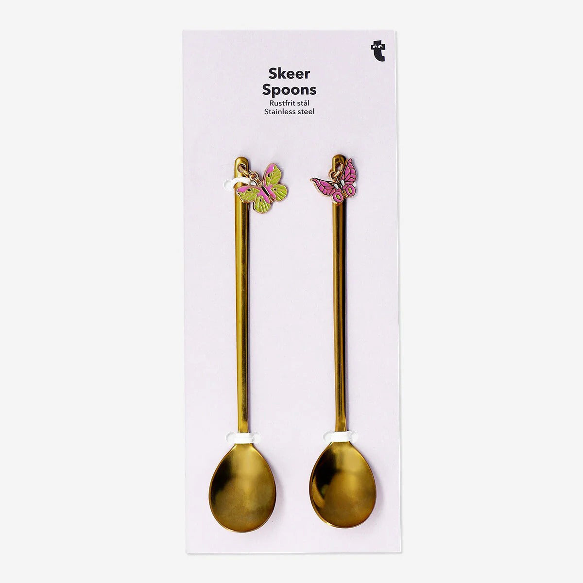 Spoon Desert Butterfly Gold 2 Pcs