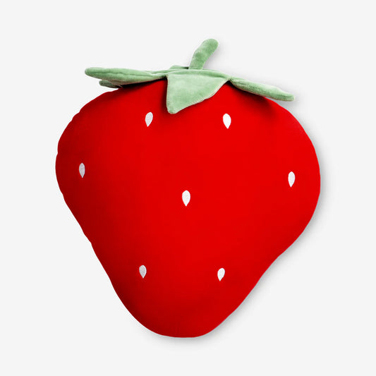 Cushion 45X45 Cm Strawberry W Pink Strip