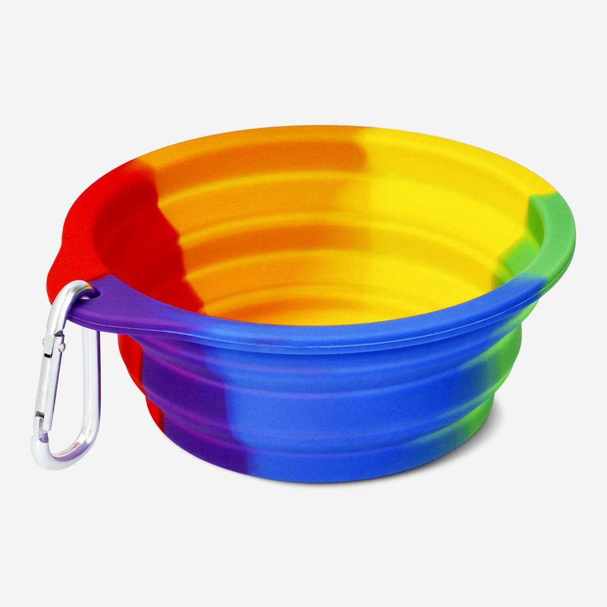 Pet Bowl Adjustable Rainbow