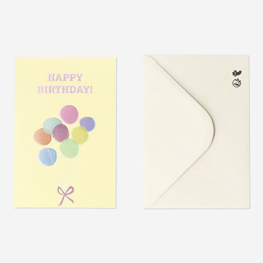 Card W Envelope Ballons (In)
