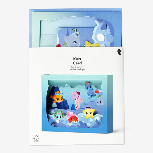 Card W Envelope Sea Creatures (In)