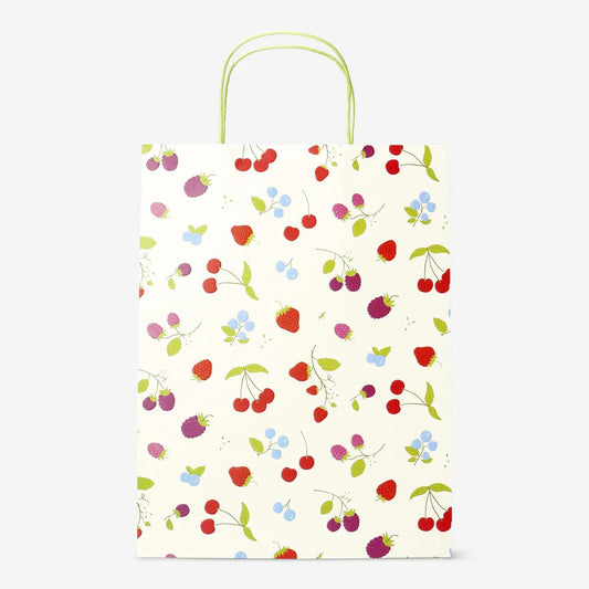 Gift Bag Cherries 25 X 33 Cm