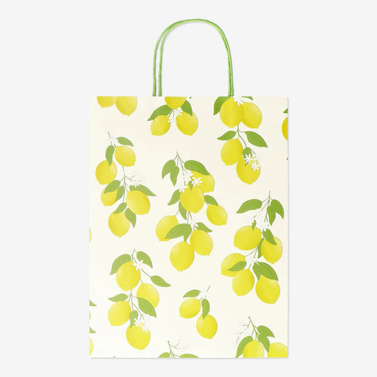 Gift Bag Paper Lemon 25 X 33 Cm