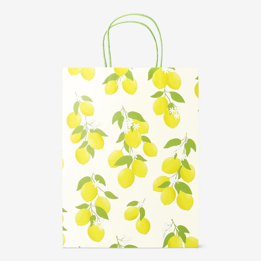 Gift Bag Paper Lemon 25 X 33 Cm