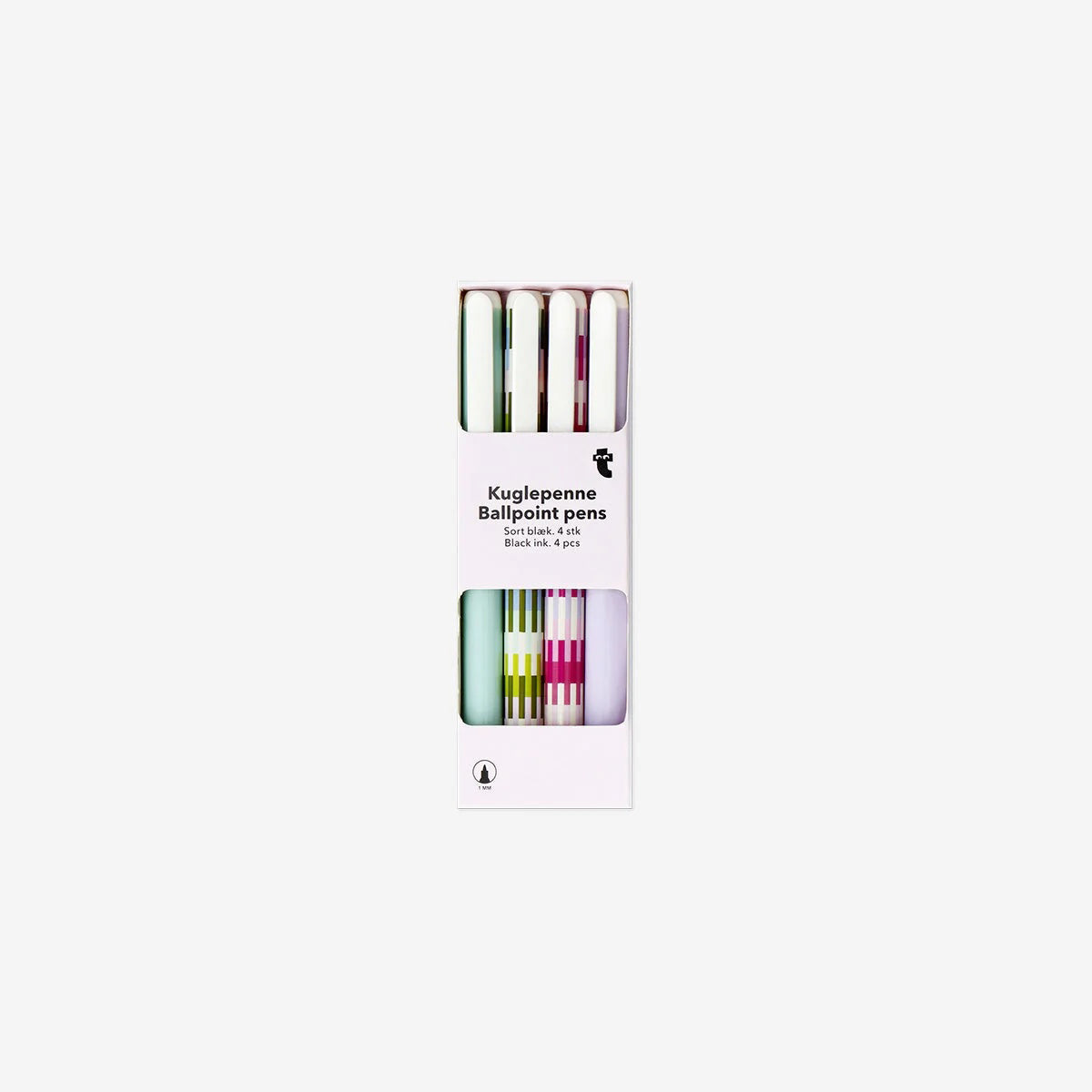 Pen Ballpoint Printed Barrels 4 Pcs (In)