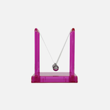 Newtons Cradle Transparent Pink