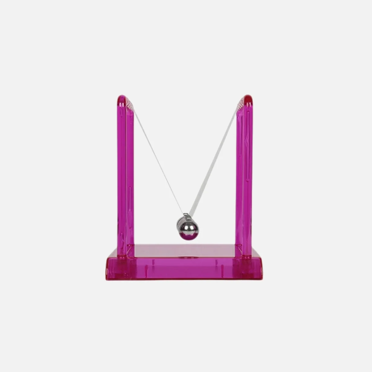 Newtons Cradle Transparent Pink