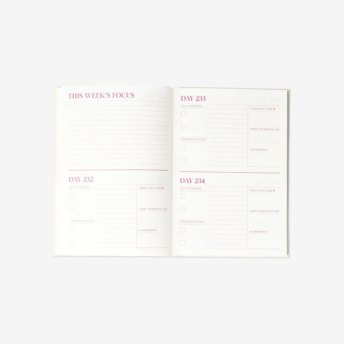 Planner Self Care Notebook A4