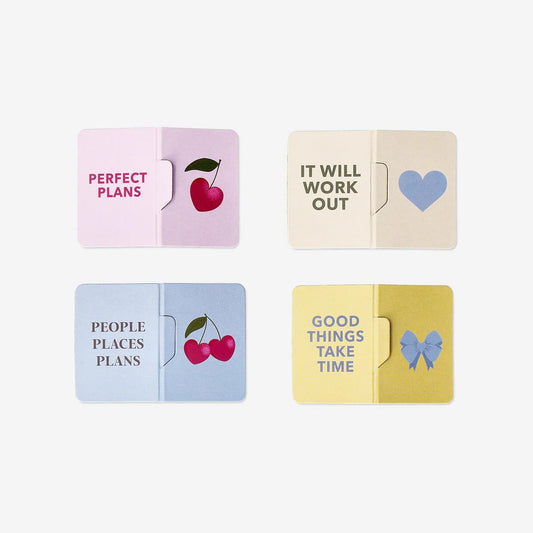 Bookmarks Magnetic  W Quotes 4 Pcs