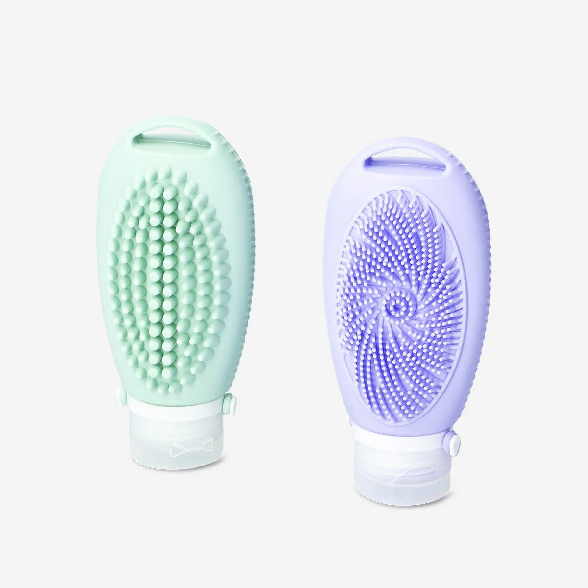 Travel Bottles Silicone W Scrub 100Ml 2P