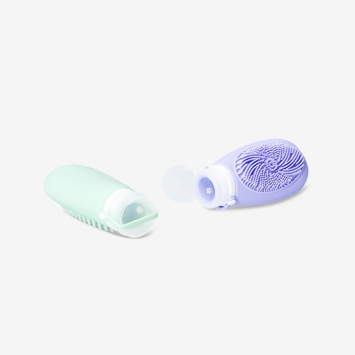 Travel Bottles Silicone W Scrub 100Ml 2P