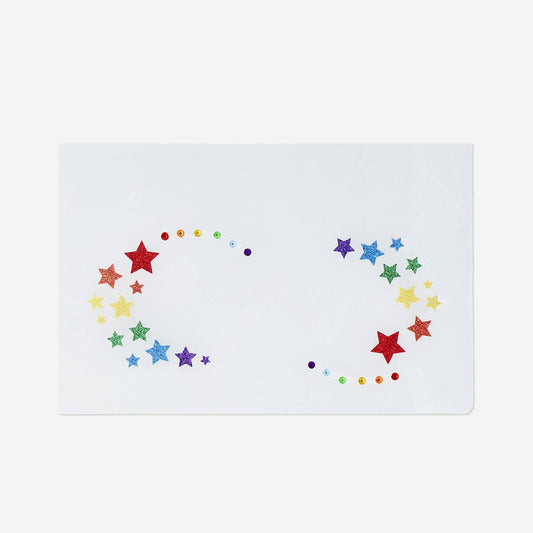 Stickers For Face Self-Adhesive Rainbow