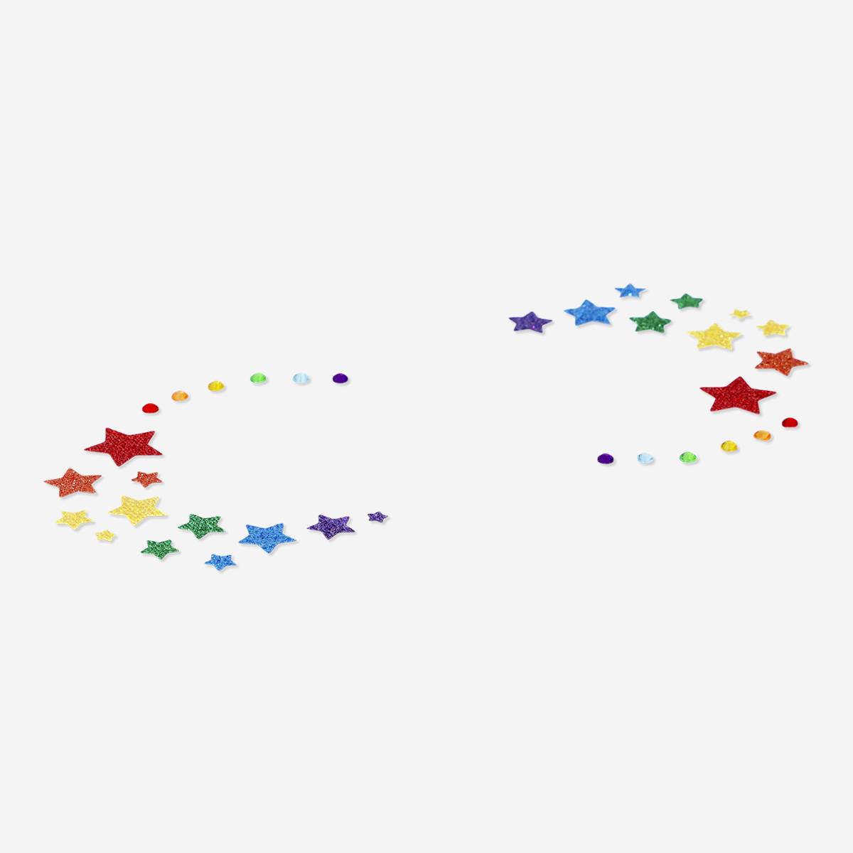 Stickers For Face Self-Adhesive Rainbow