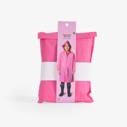 Raincoat W. Cat Ears And Pouch Pink Kids