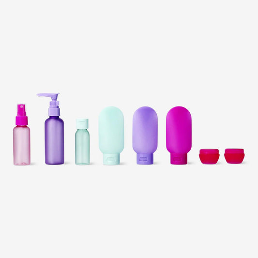 Travel Bottles Set 12Pcs W Stickers In E