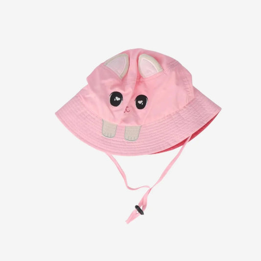 Hat Rain Bucket Cat Ears Pink Kids Onesi