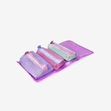Toiletry Bag W 4 Mesh Compartments W Vel